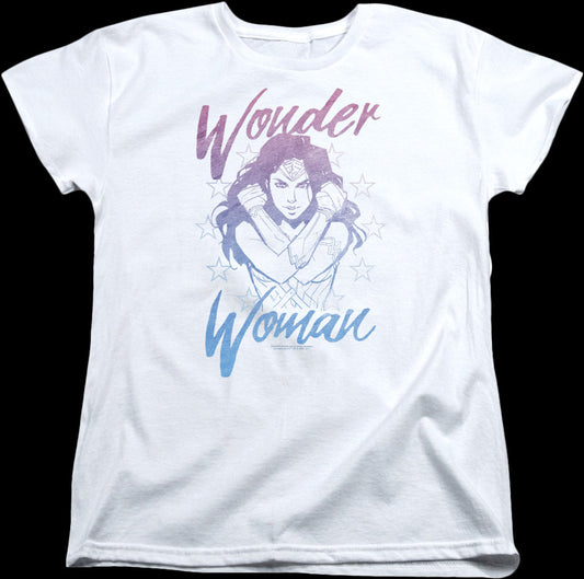 Womens Arms Crossed Wonder Woman Shirt