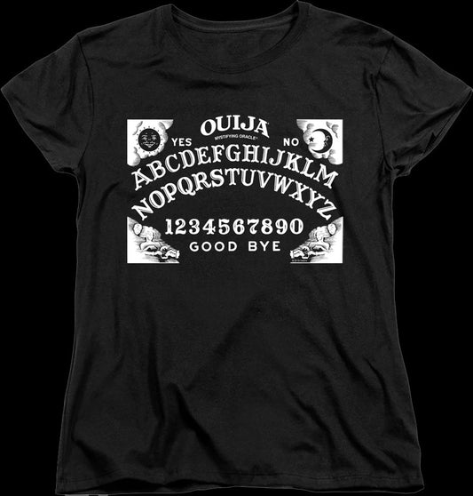 Womens Black Ouija Board Shirt