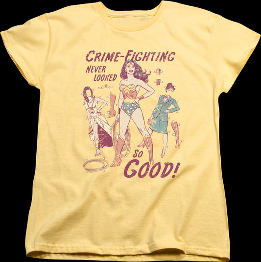Womens Crime-Fighting Never Looked So Good Wonder Woman Shirt