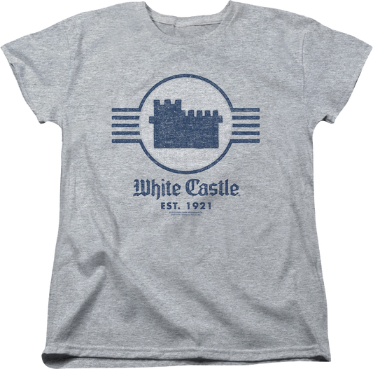 Womens Est. 1921 White Castle Shirt