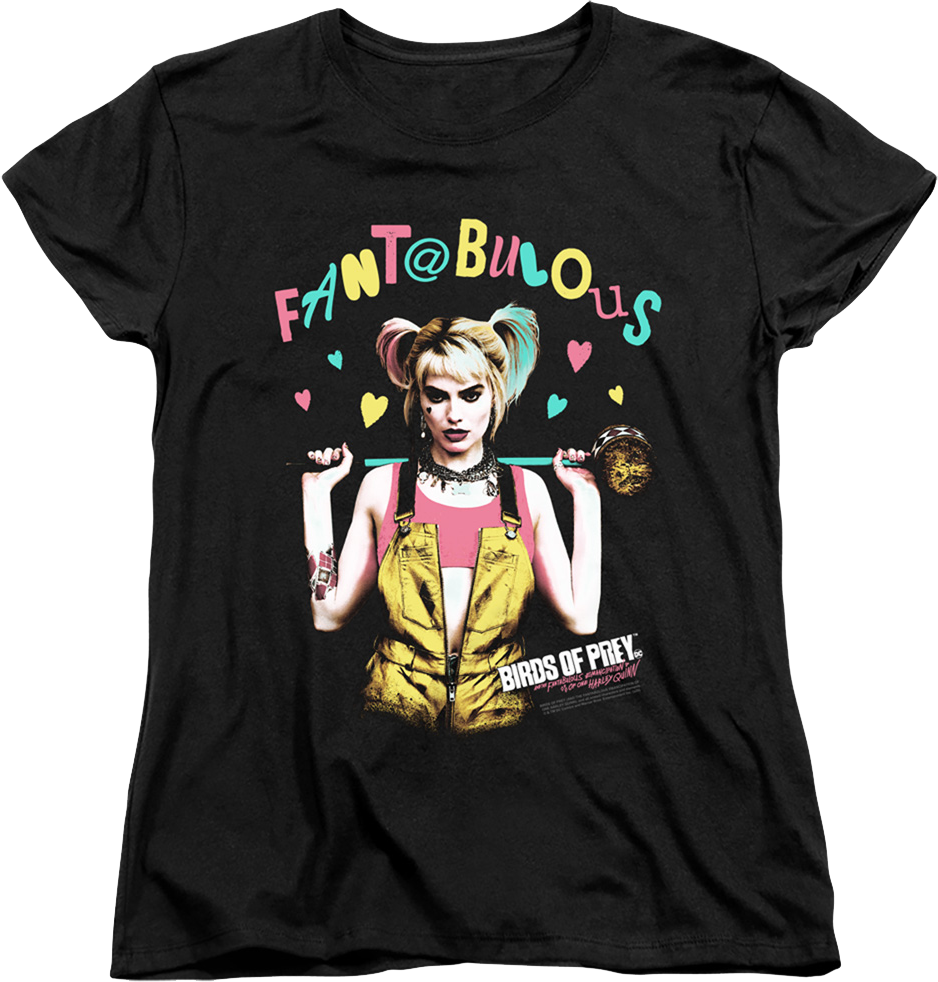 Womens Fantabulous Harley Quinn Birds Of Prey Shirt