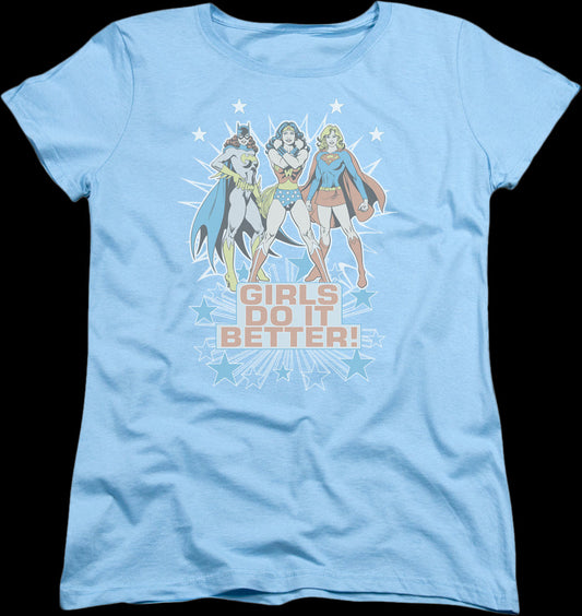 Womens Girls Do It Better DC Comics Shirt