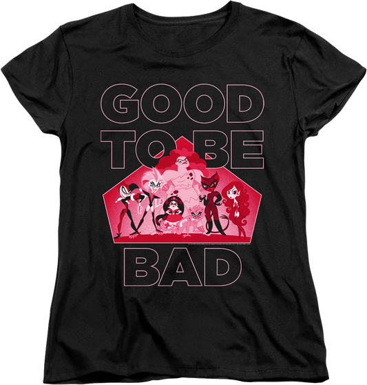Womens Good To Be Bad DC Super Hero Girs Shirt