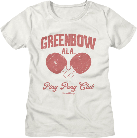Womens Greenbow Ping Pong Club Forrest Gump Shirt