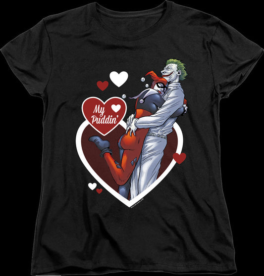 Womens Harley Quinn And The Joker My Puddin' DC Comics Shirt
