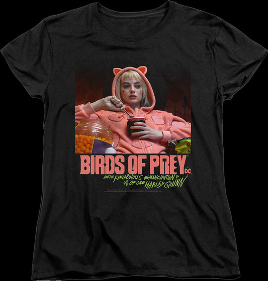 Womens Harley Quinn Love Stinks Birds Of Prey Shirt