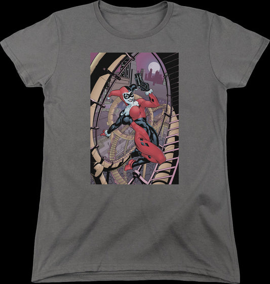 Womens Harley Quinn Roller Coaster Of Love DC Comics Shirt