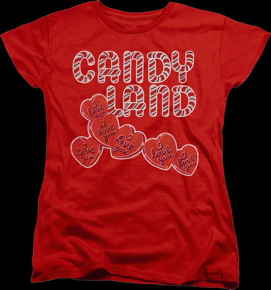 Womens Hearts Candy Land Shirt