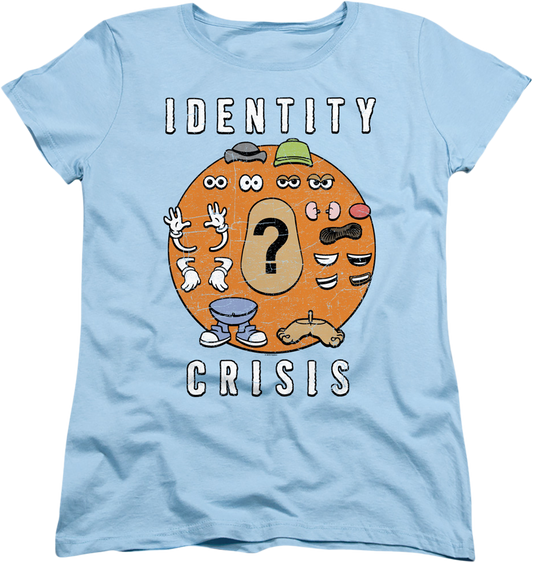 Womens Identity Crisis Mr. Potato Head Shirt