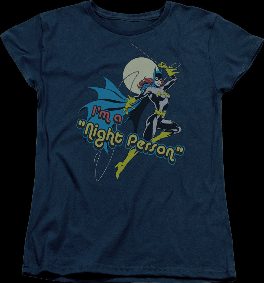 Womens I'm A Night Person Batgirl DC Comics Shirt