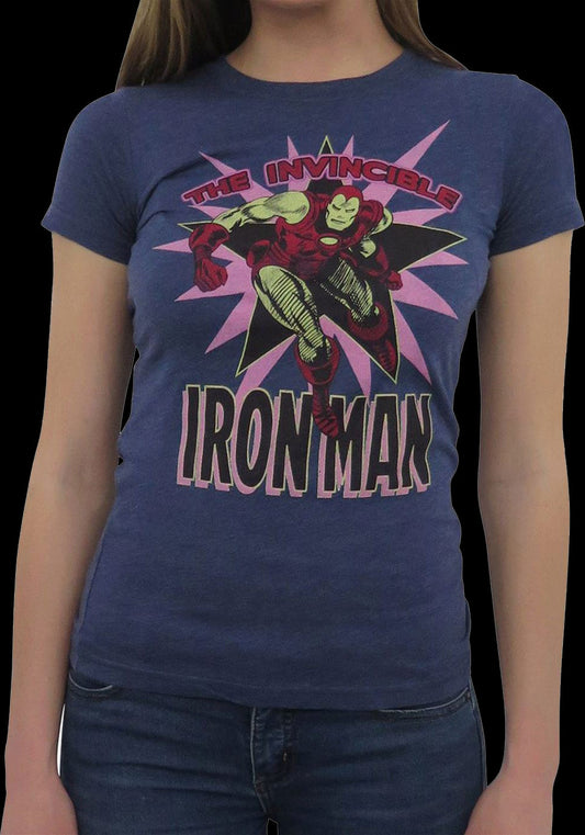 Womens Invincible Iron Man Marvel Comics Shirt