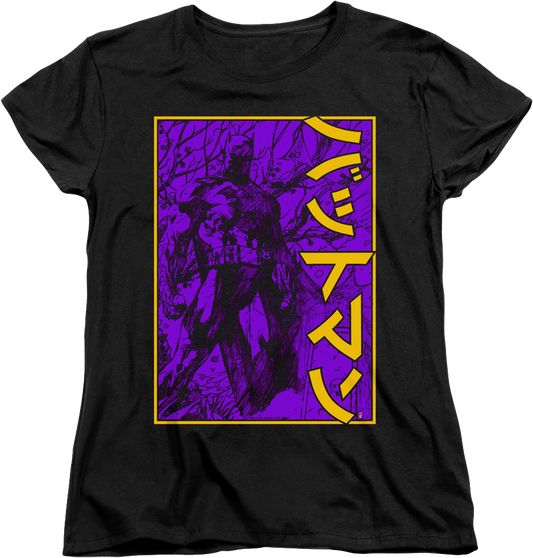 Womens Japanese Batman Shirt