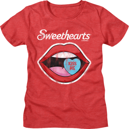 Womens Kiss Me Sweethearts Shirt