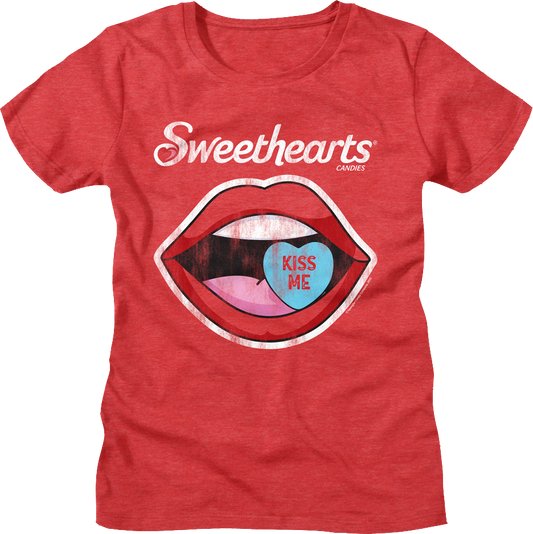 Womens Kiss Me Sweethearts Shirt