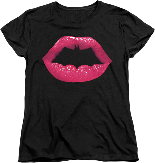 Womens Kiss Symbol Batman Shirt