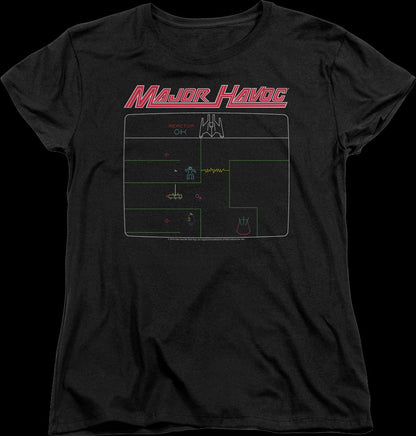 Womens Major Havoc Screen Atari Shirt