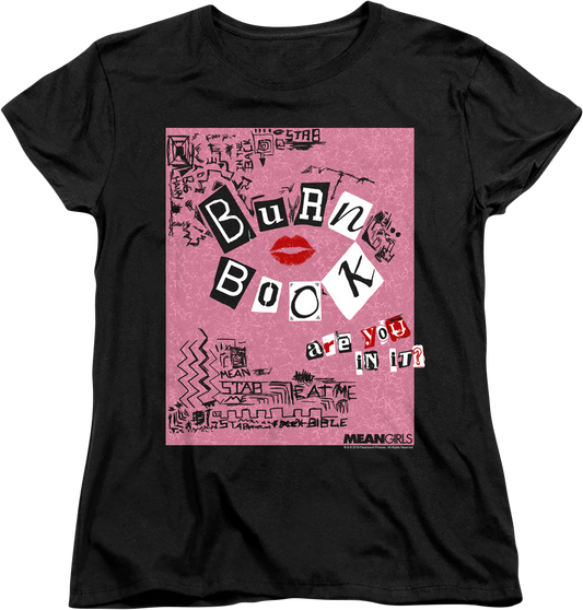 Womens Mean Girls Burn Book Shirt