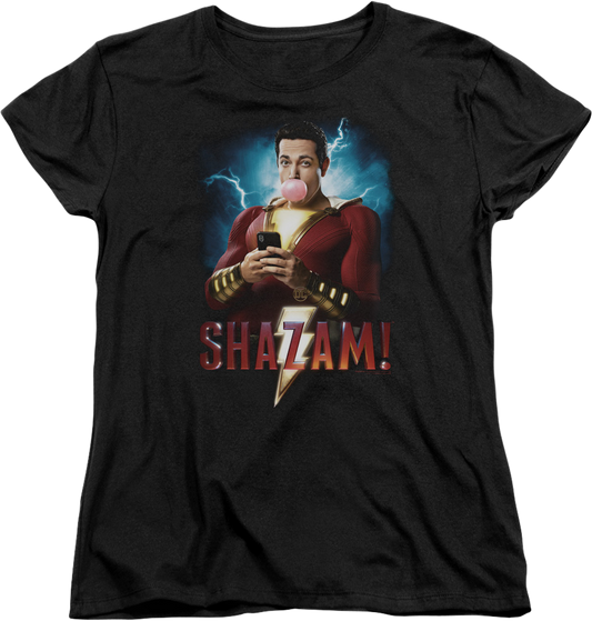 Womens Movie Poster Shazam Shirt