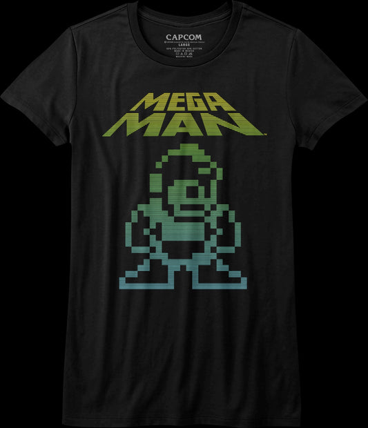 Womens Neon Mega Man Shirt