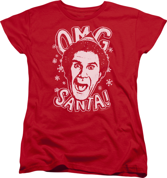 Womens OMG Santa Elf Shirt