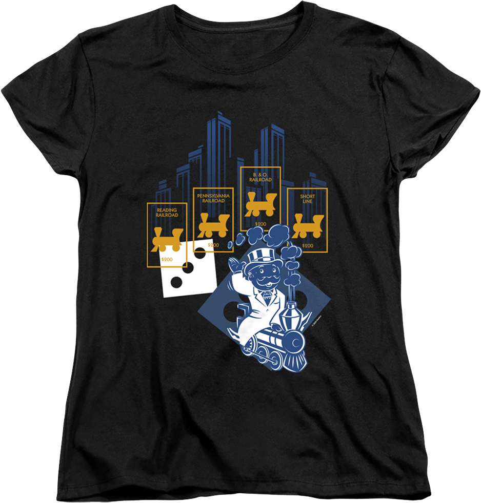 Womens Railroads Monopoly Shirt