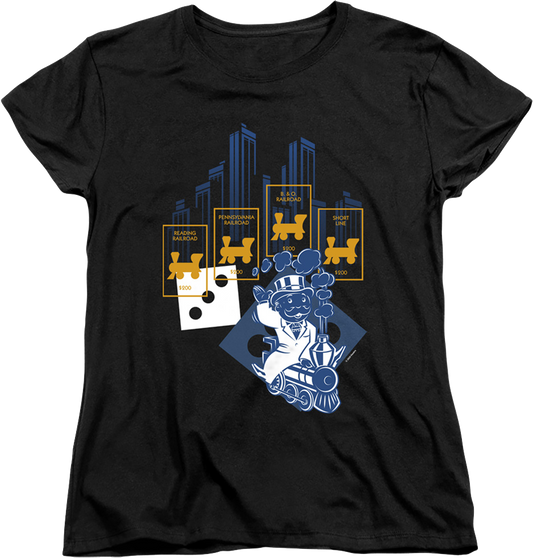 Womens Railroads Monopoly Shirt