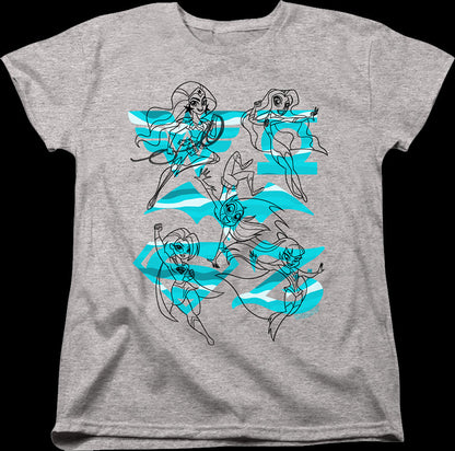 Womens Sketches DC Super Hero Girls Shirt