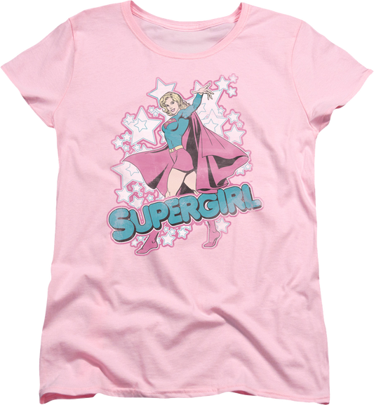 Womens Strike A Pose Supergirl Shirt