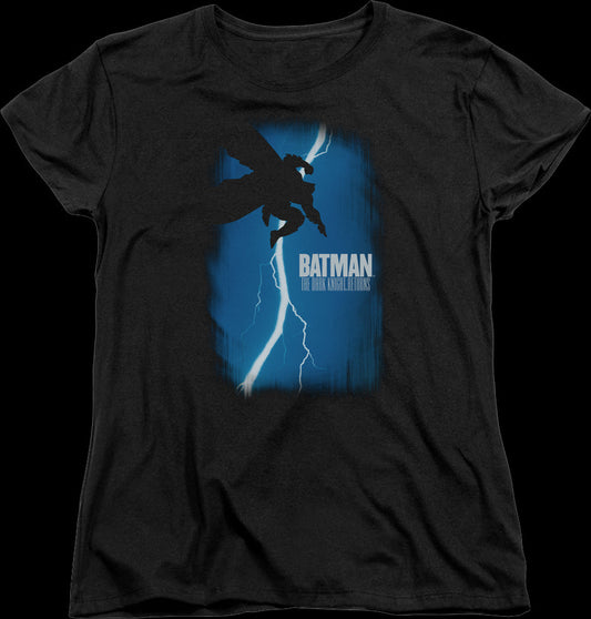 Womens The Dark Knight Returns Comic Book Cover Batman Shirt