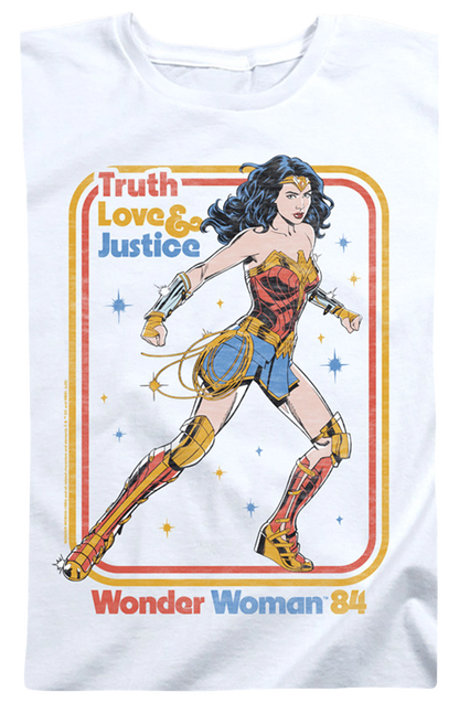 Womens Truth Love & Justice Wonder Woman Shirt