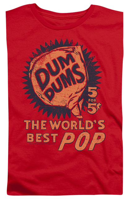 Womens World's Best Pop Dum-Dums Shirt