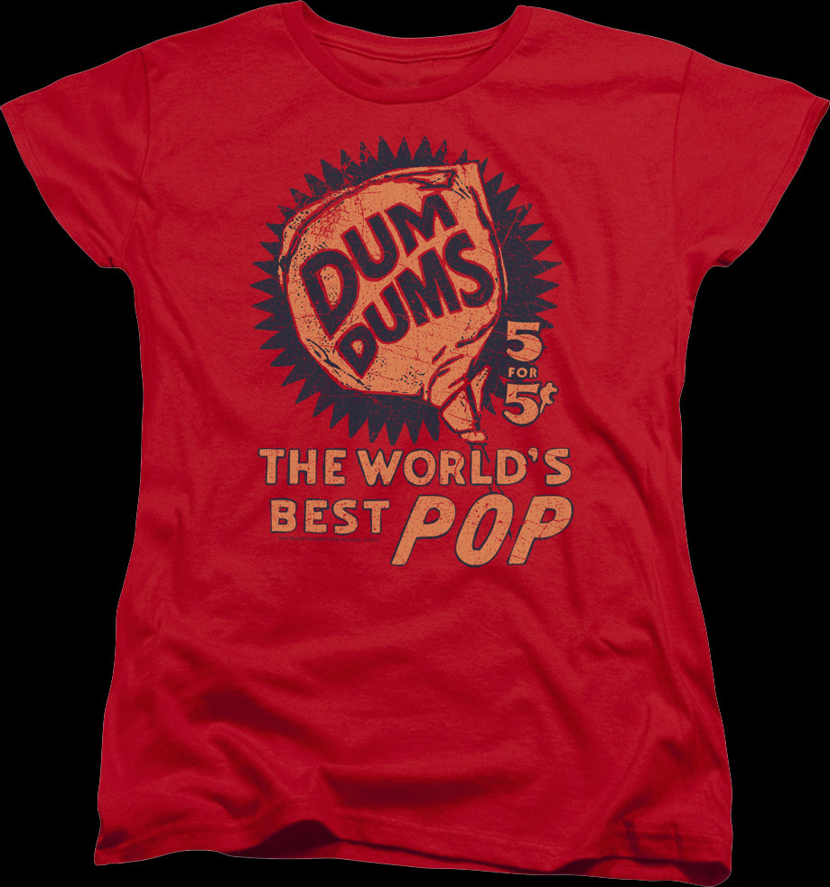 Womens World's Best Pop Dum-Dums Shirt