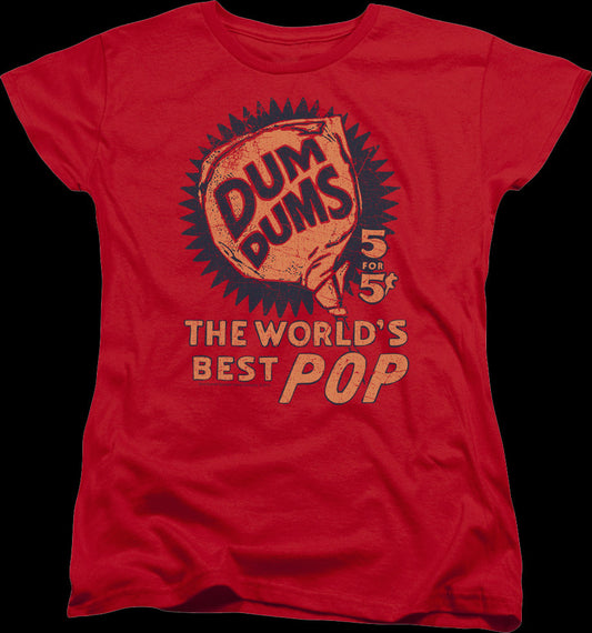 Womens World's Best Pop Dum-Dums Shirt