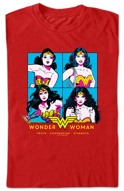 Wonder Woman Through The Years DC Comics T-Shirt