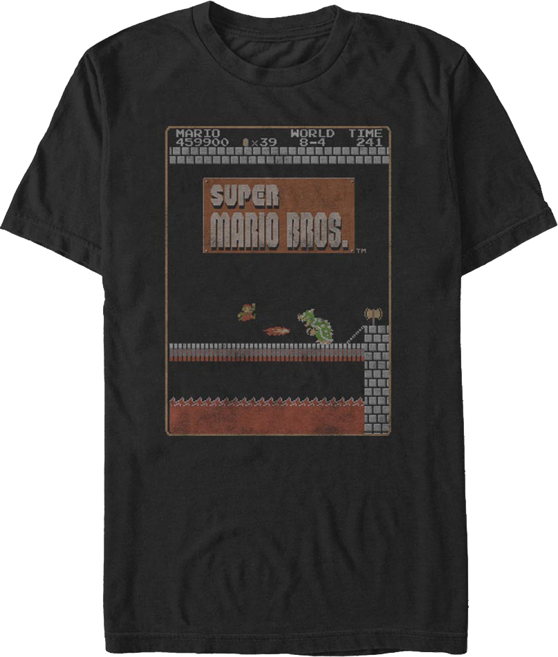 World 8-4 Super Mario Bros. T-Shirt