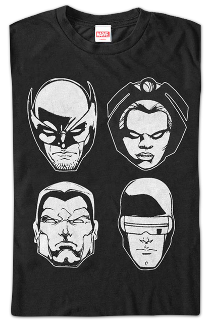 X-Men Four Heads Marvel Comics T-Shirt