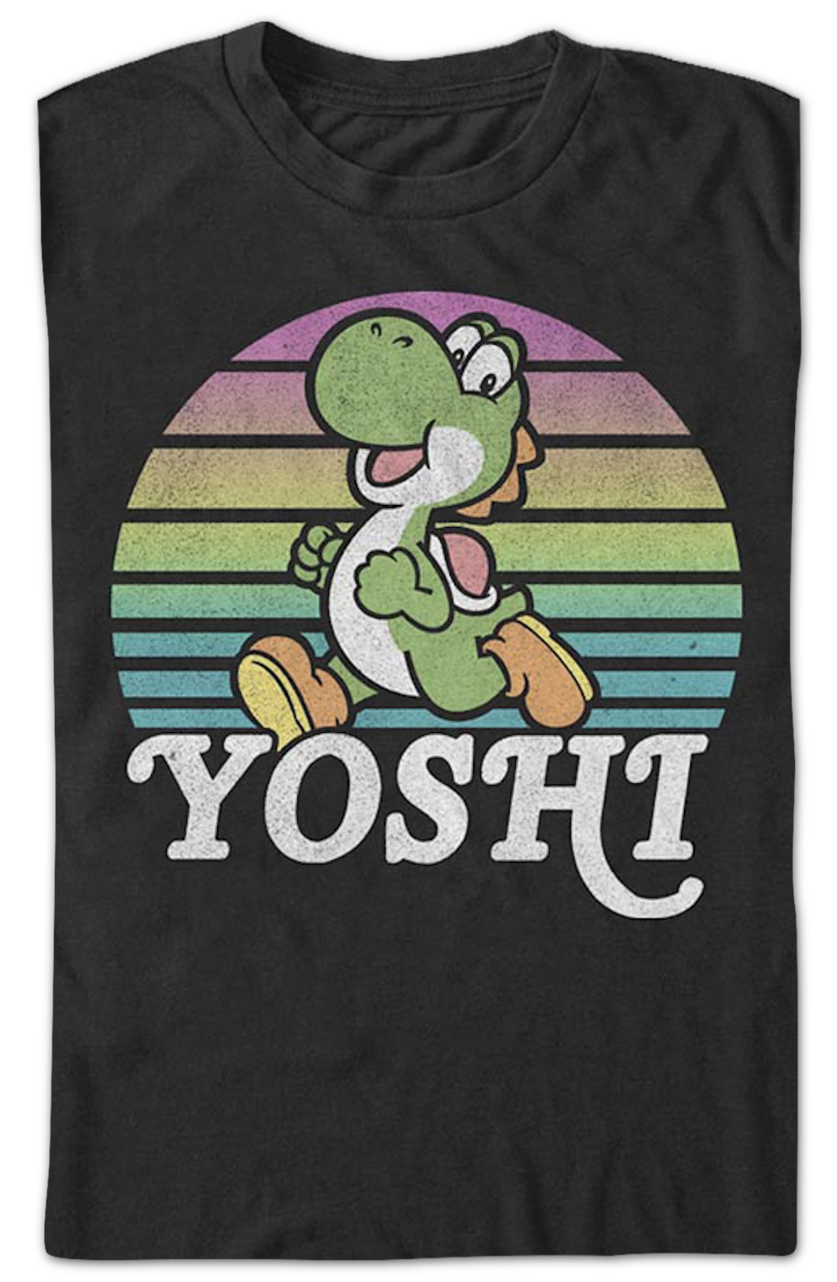 Yoshi Retro Stripes Super Mario Bros. T-Shirt