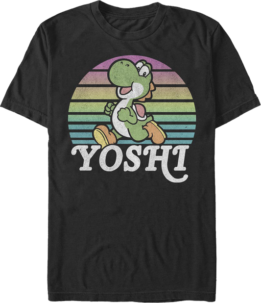 Yoshi Retro Stripes Super Mario Bros. T-Shirt