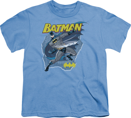 Youth Batman Throws His Batarang DC Comics Shirt