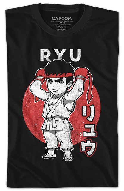 Youth Chibi Ryu Street Fighter Shirt