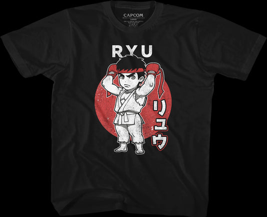 Youth Chibi Ryu Street Fighter Shirt