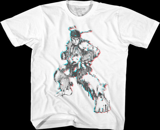 Youth Distorted Ryu Street Fighter Shirt