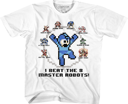 Youth I Beat The 8 Master Robots Mega Man Shirt