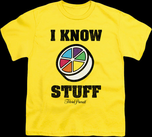 Youth I Know Stuff Trivial Pursuit Shirt