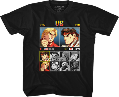 Youth Ken vs Ryu Street Fighter Shirt