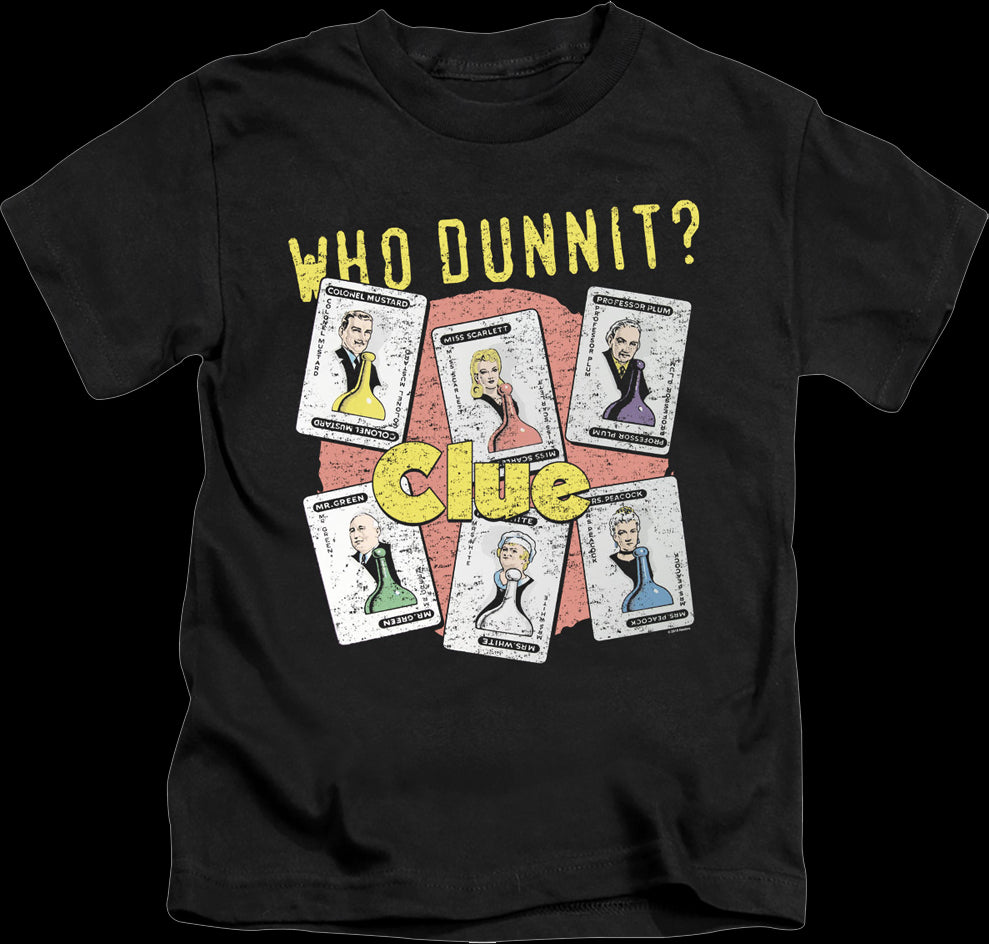 Youth Who Dunnit Clue Shirt