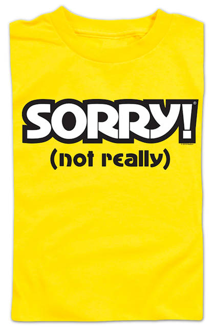 Youth Yellow Sorry Shirt