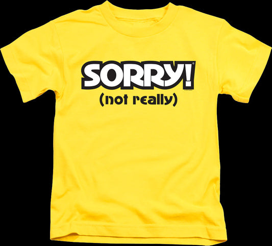 Youth Yellow Sorry Shirt