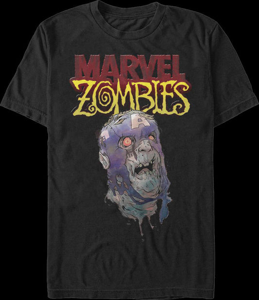 Zombie Captain America Marvel Comics T-Shirt