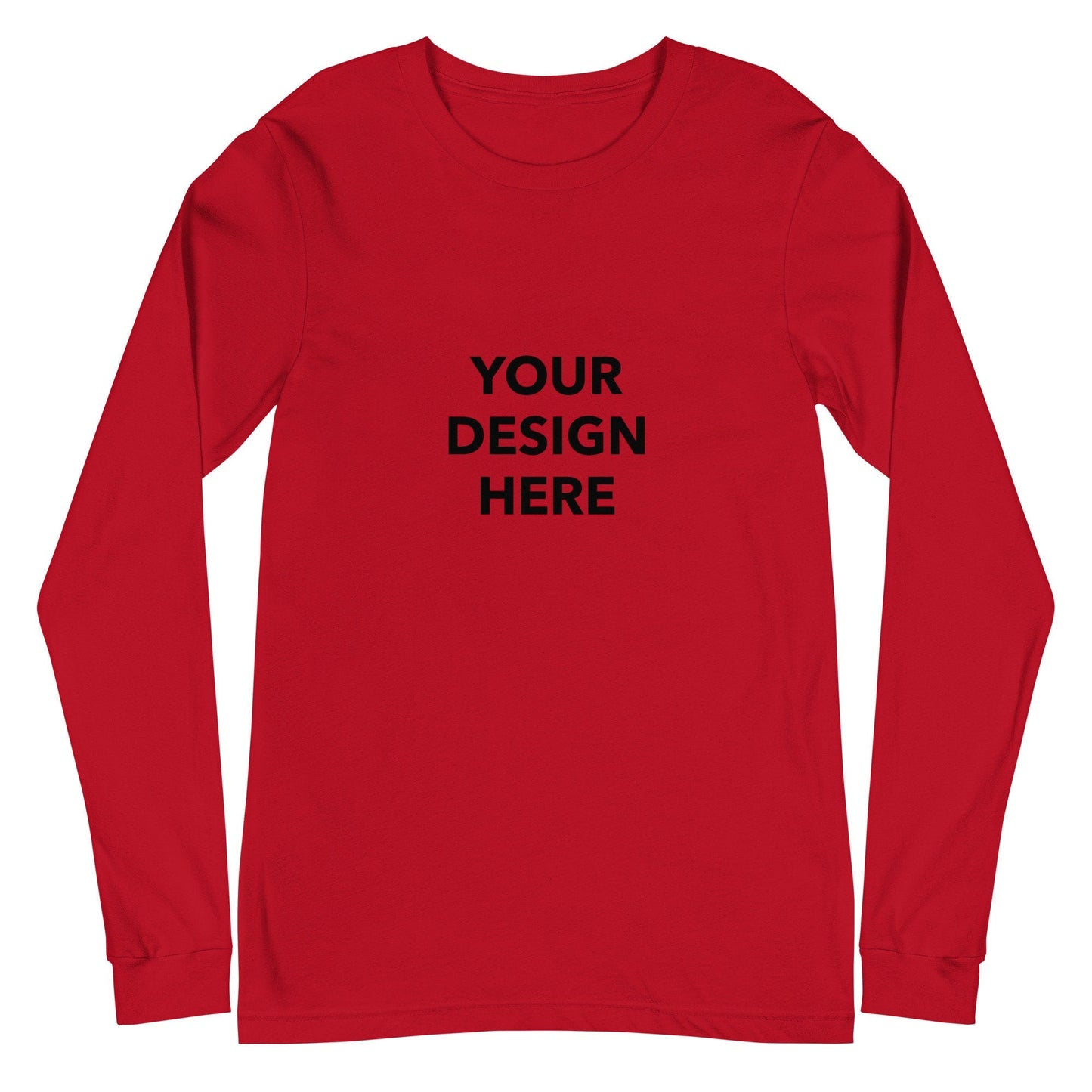 Custom Long Sleeve Shirt, Customized Text Shirt, Personalized T-Shirt, Custom Unisex Shirt, Custom Logo Tee, Print With Your Design Or Logo